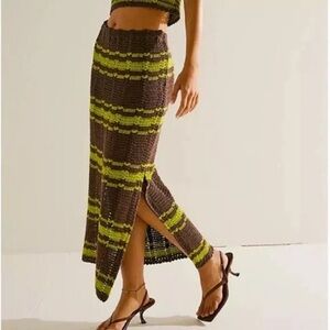 NWOT Free People Donni Crochet SKIRT
 Size M